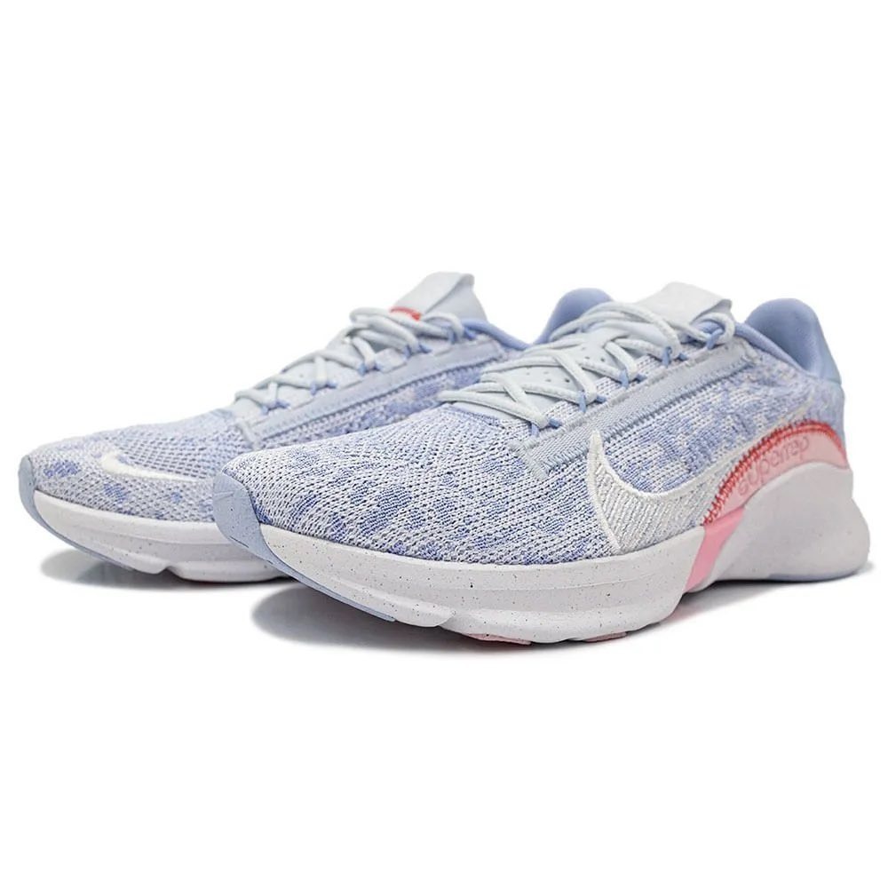 Nike SuperRep Go 3 Flyknit Next Nature Blue Training Sneakers Women's US 10
